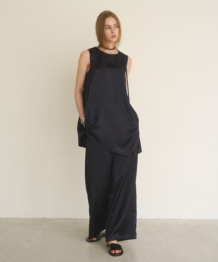 Relaxy Satin Choker Tunic