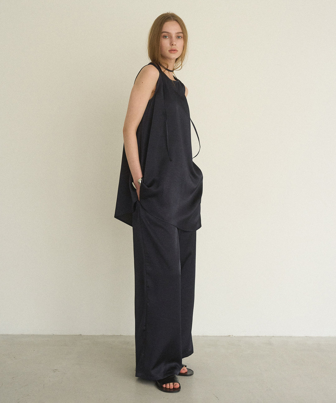 RelaxySatin Easy Pants