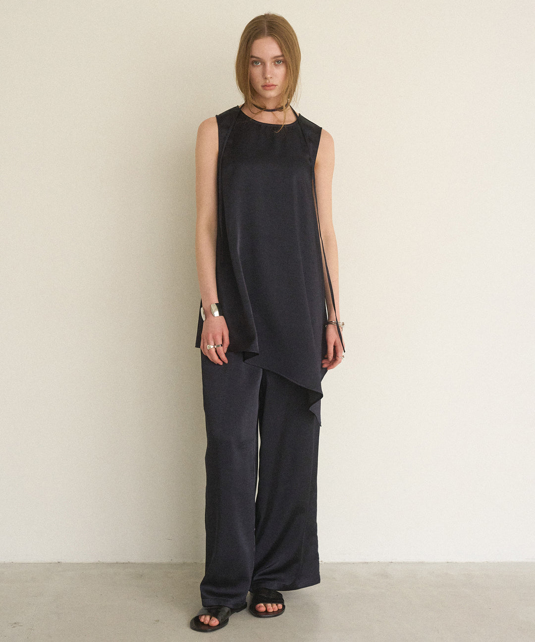 Relaxy Satin Choker Tunic