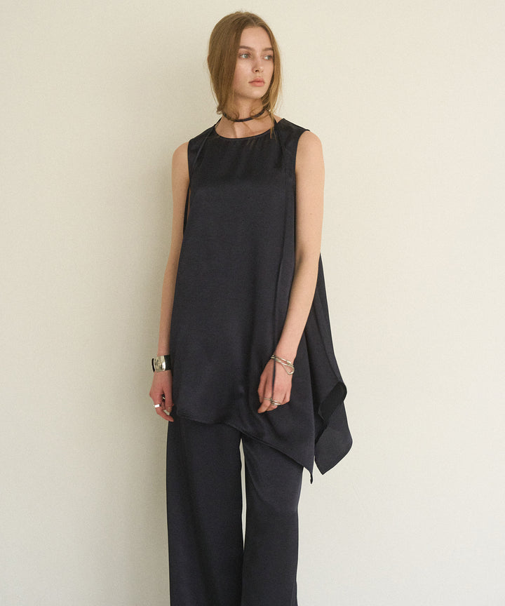 Relaxy Satin Choker Tunic