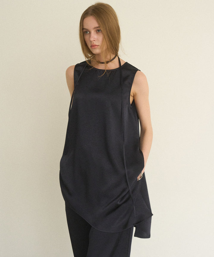 Relaxy Satin Choker Tunic