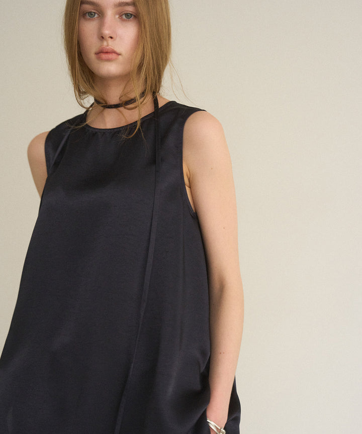 Relaxy Satin Choker Tunic