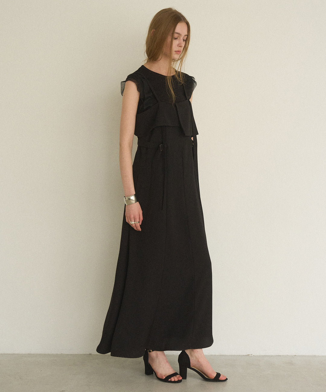 Panel Cover Belt Dress
