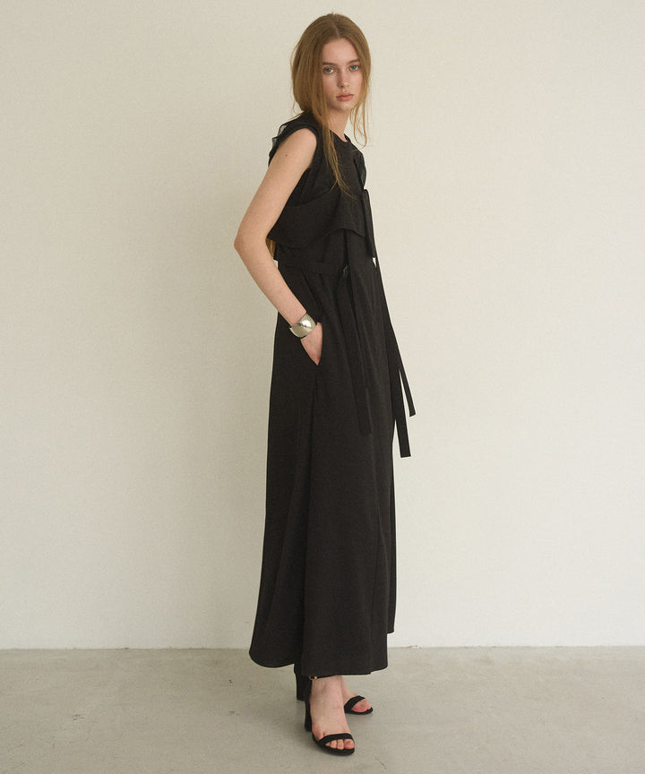 Panel Cover Belt Dress