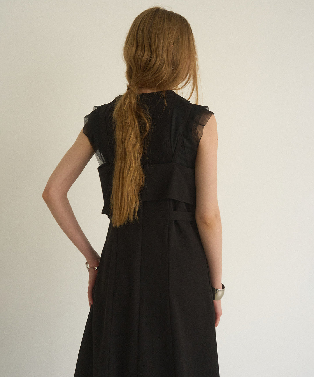 Panel Cover Belt Dress