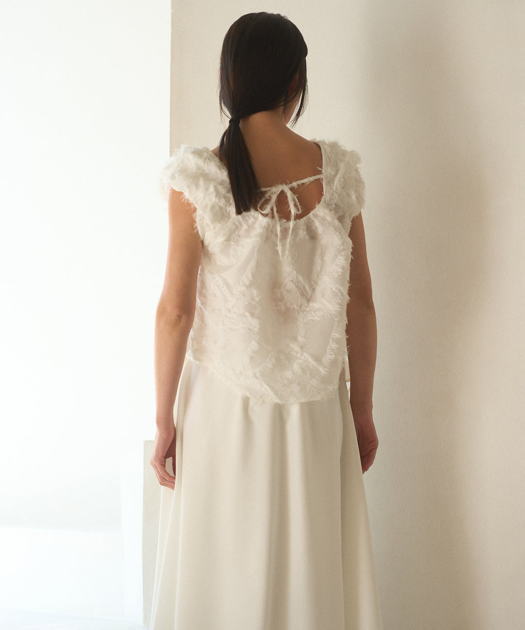 Jacquard Flower Blouse