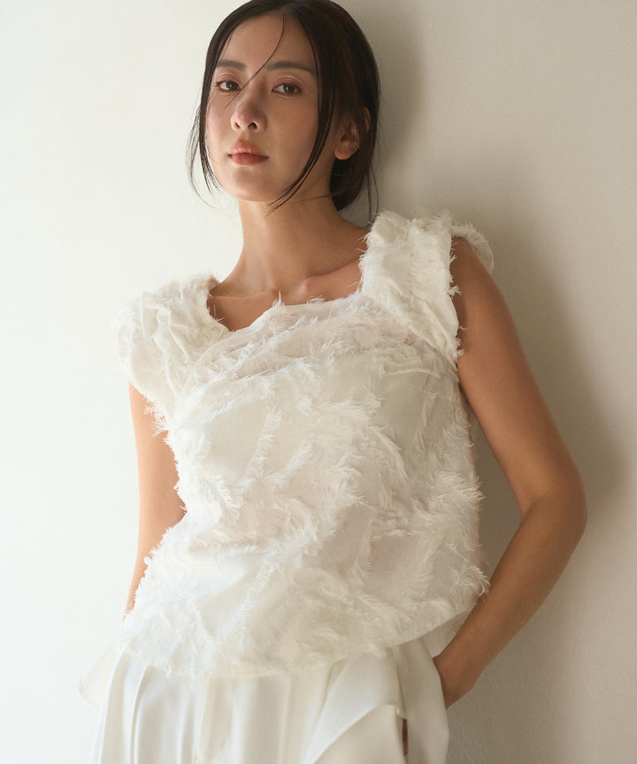 Jacquard Flower Blouse