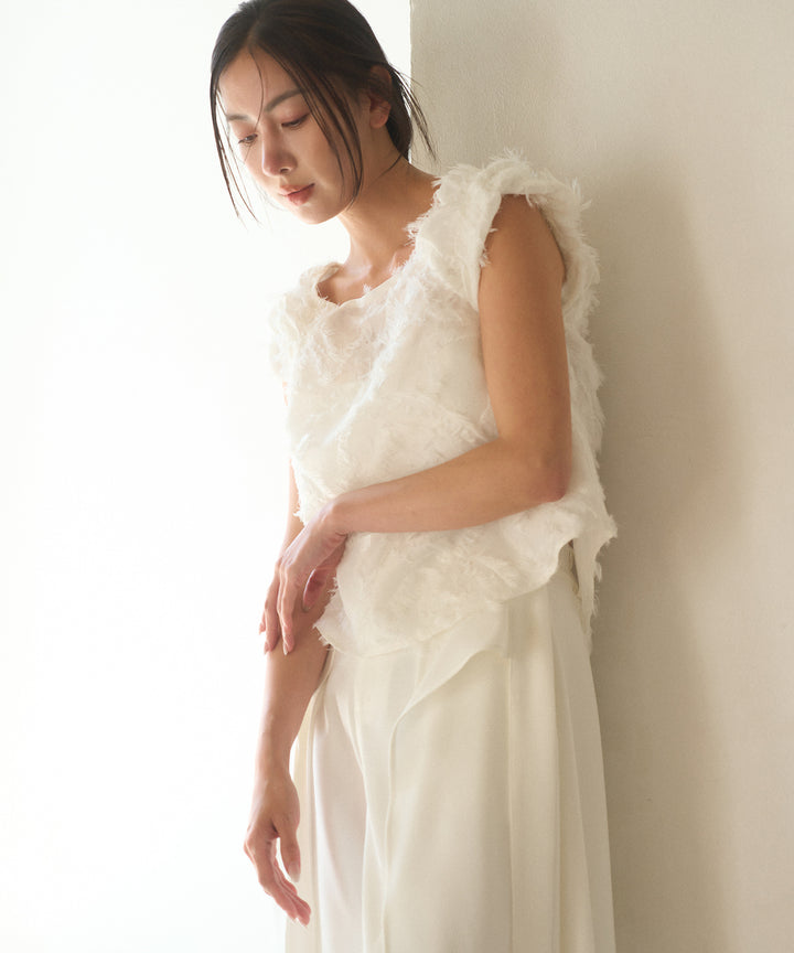 Jacquard Flower Blouse