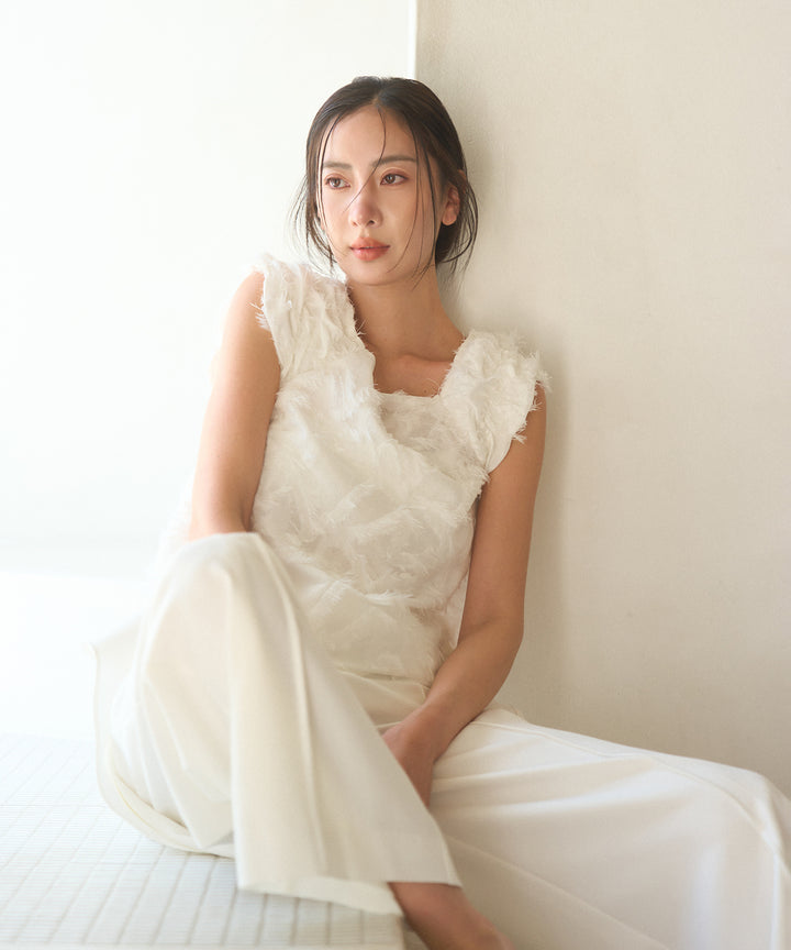 Jacquard Flower Blouse
