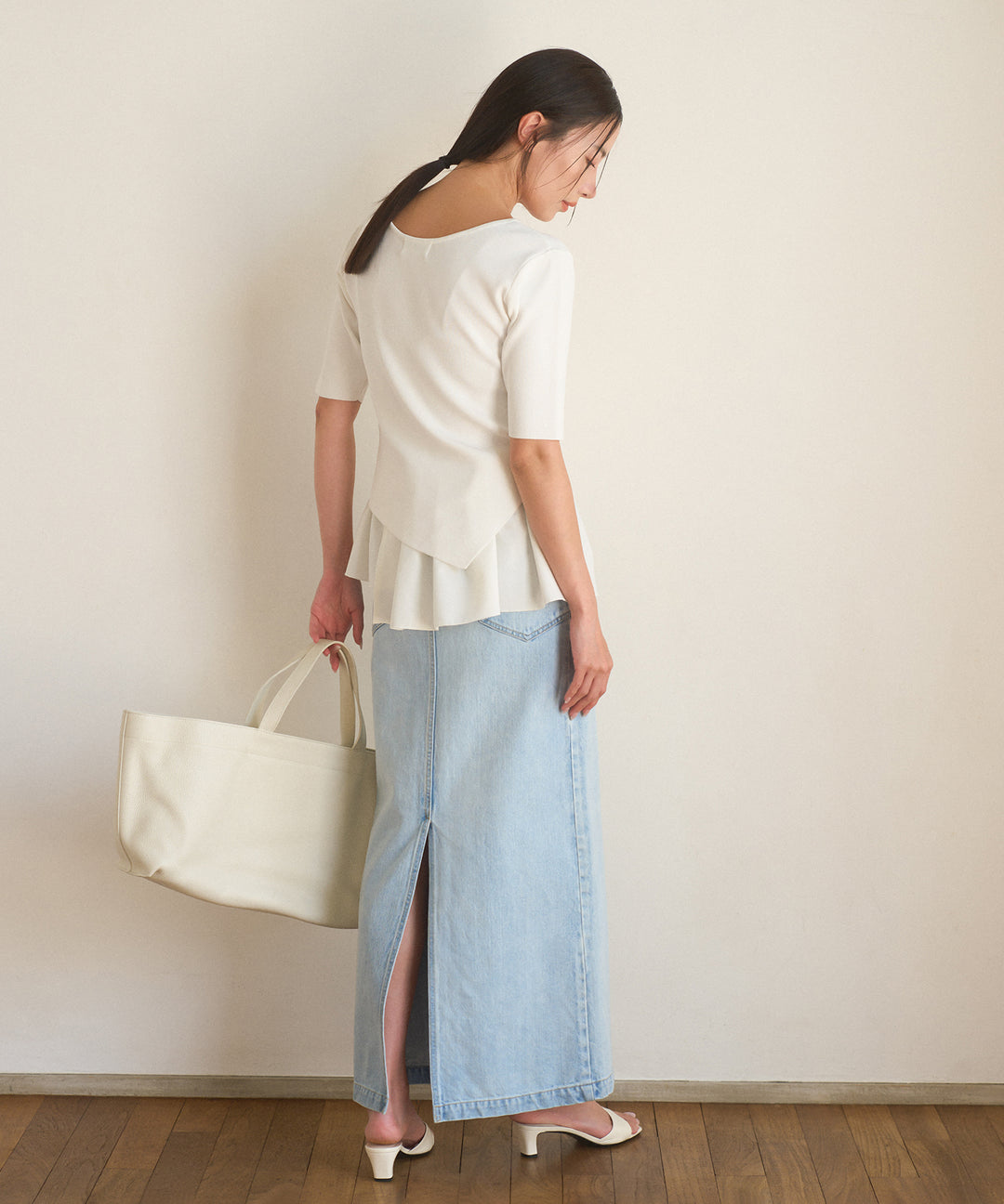 Asymmetry Cutting 2way Tops