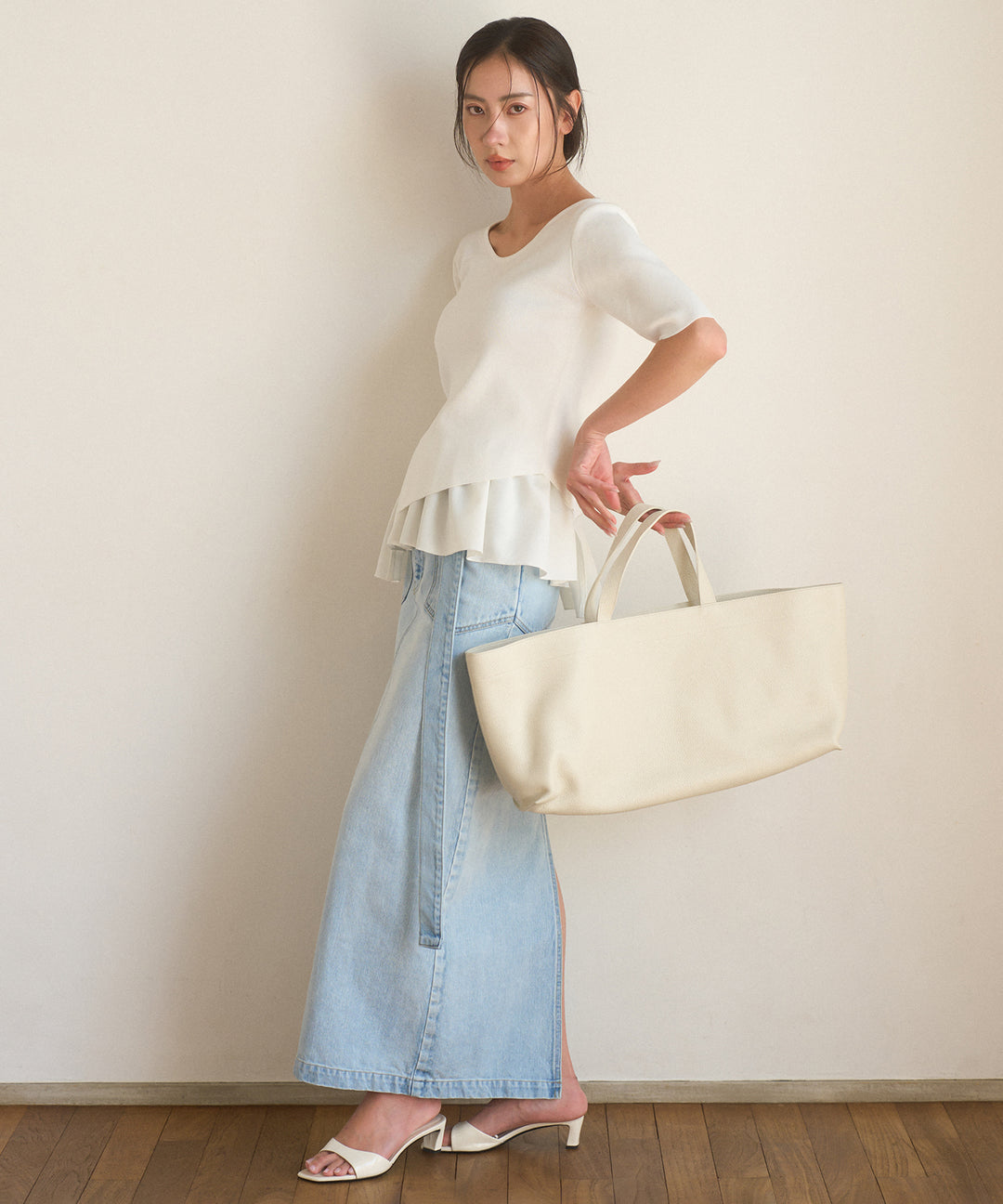 Asymmetry Cutting 2way Tops