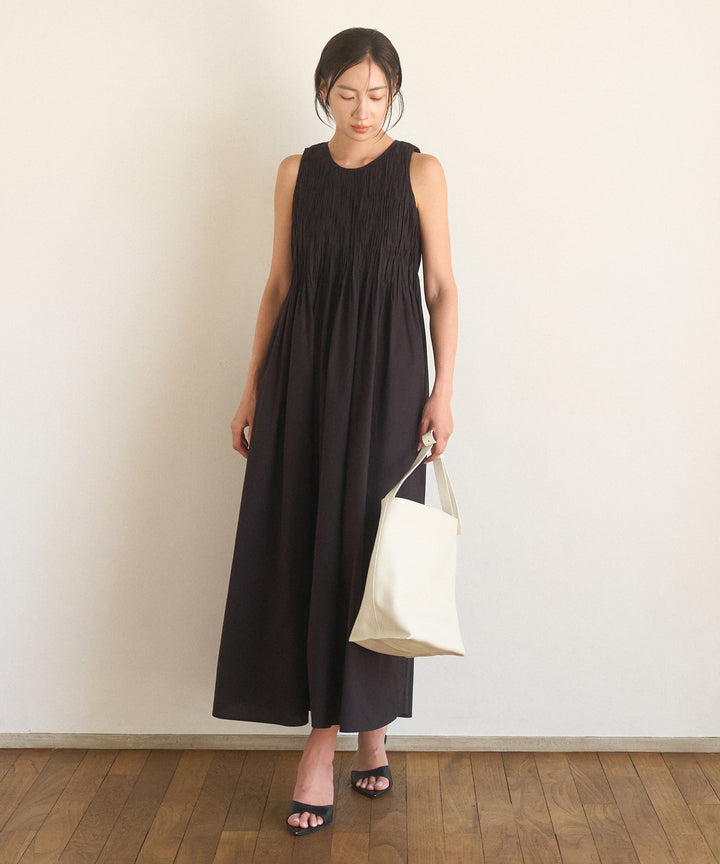 【INDIA made】Hand Pintuck Cotton Onepiece