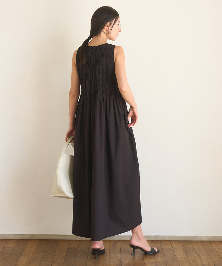 【INDIA made】Hand Pintuck Cotton Onepiece
