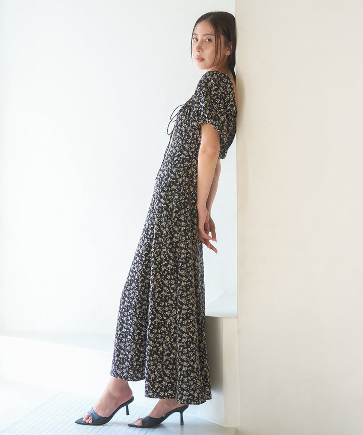 ANNETTE Floral Puff Dress