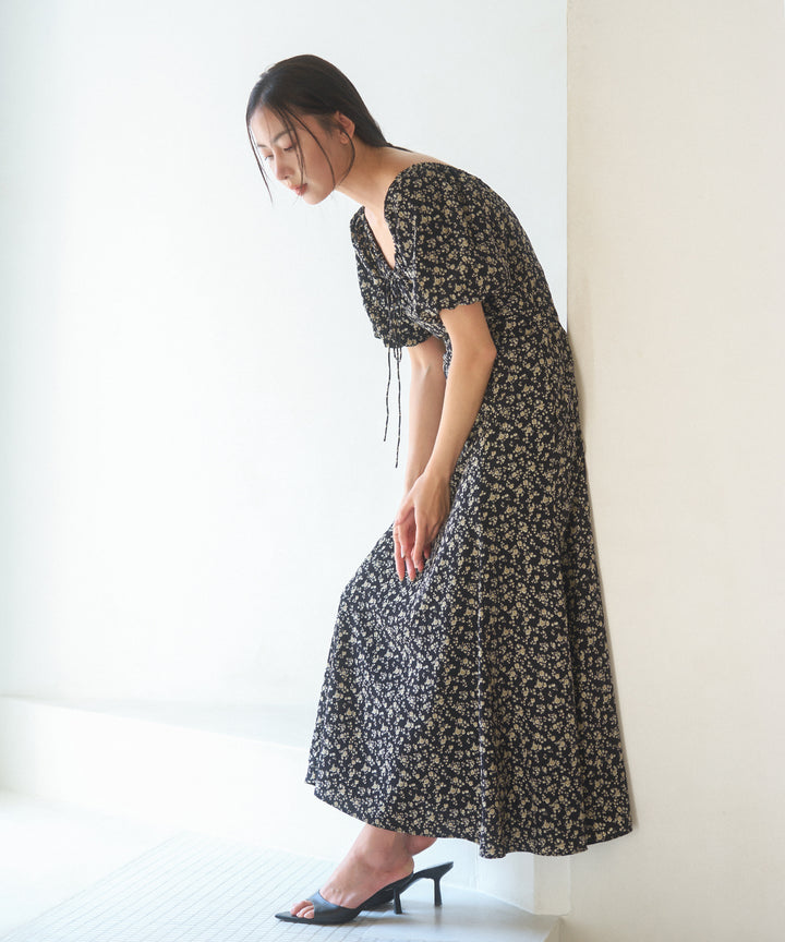 ANNETTE Floral Puff Dress