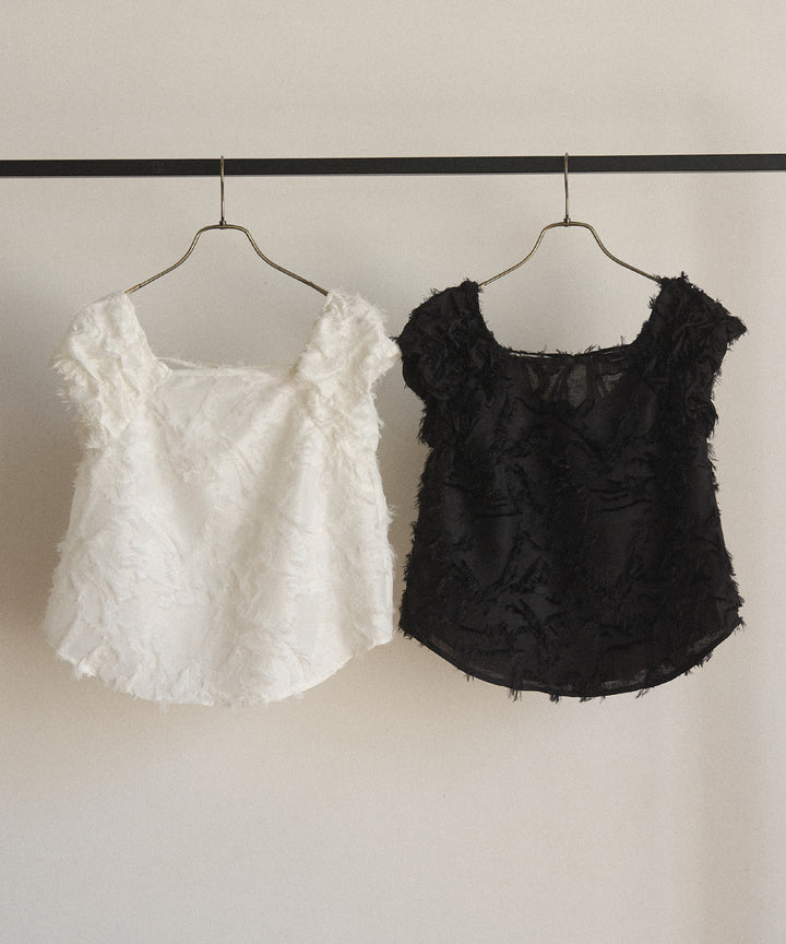 Jacquard Flower Blouse