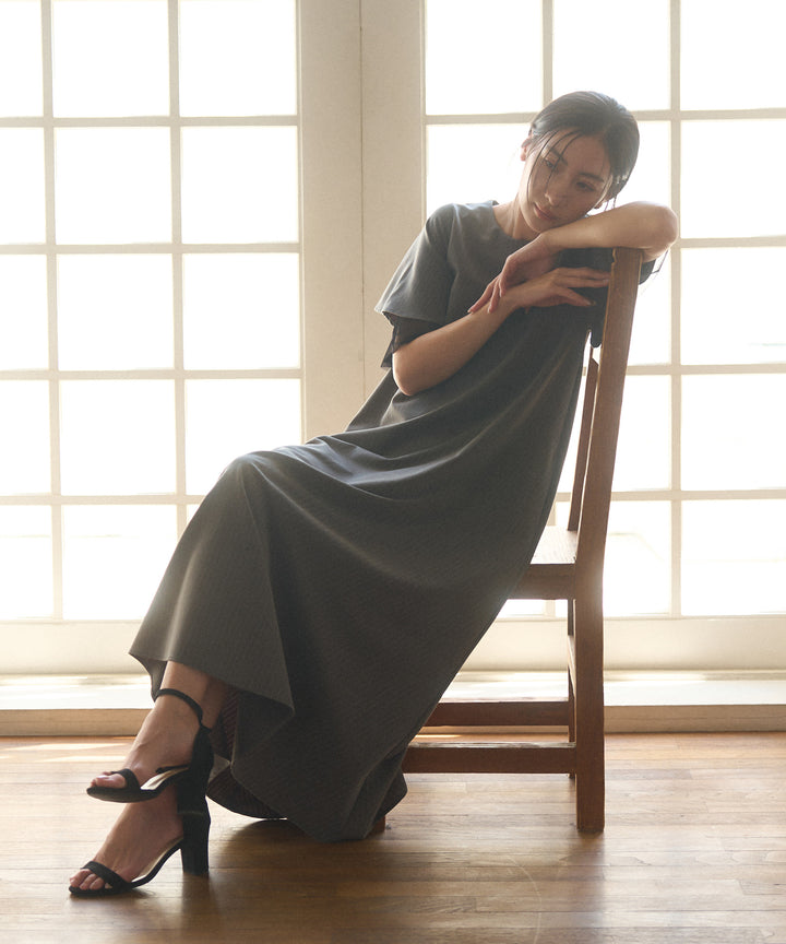 Pinstripe Flare Dress