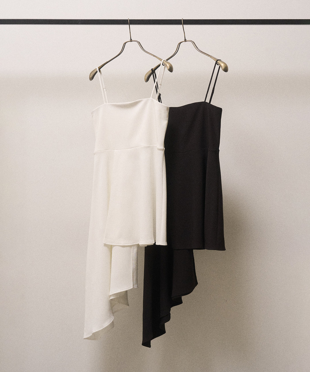 Asymmetry Cut Square Bustier