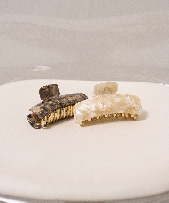 Marble Stone Hair Clip
