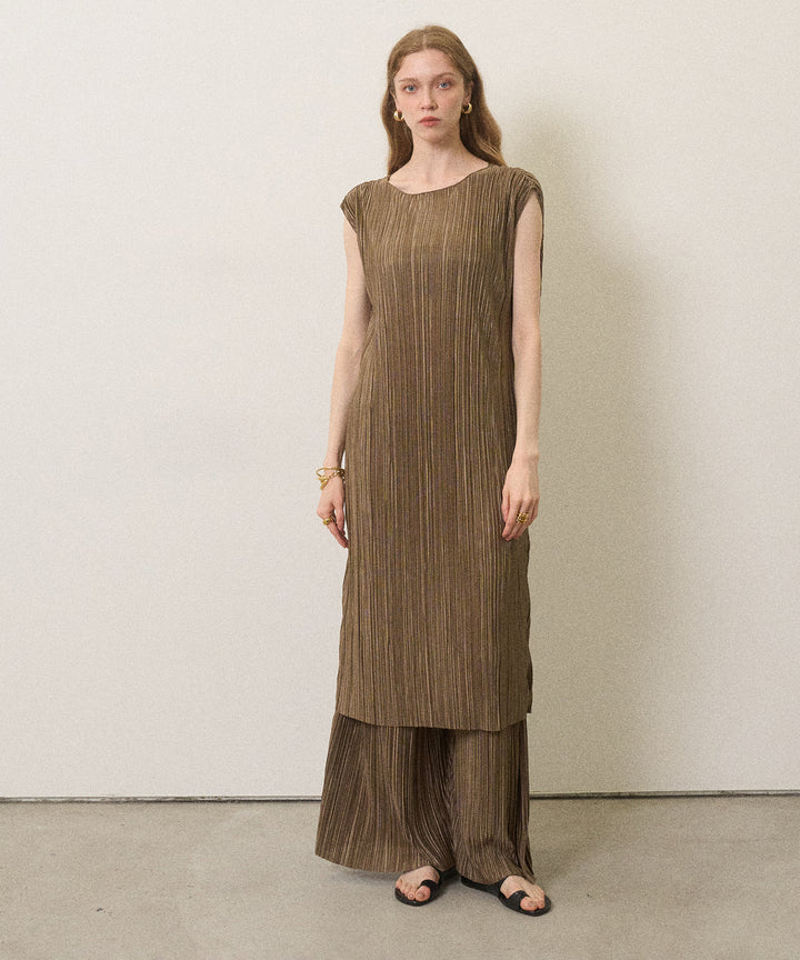 River Pleat Wide Pants