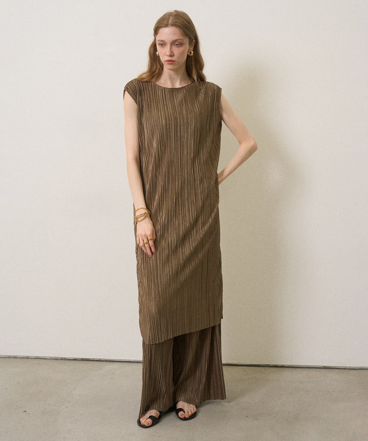 River Pleat Wide Pants
