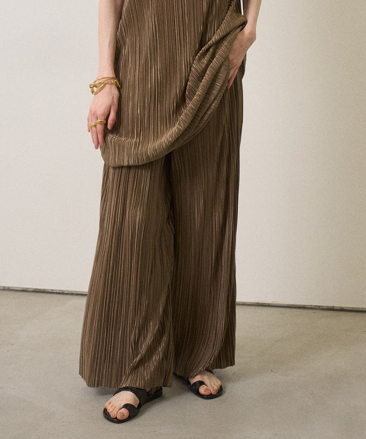 River Pleat Wide Pants