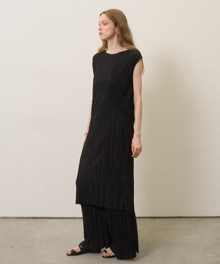 River Pleat Wide Pants