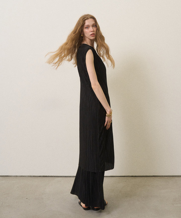 River Pleat Wide Pants