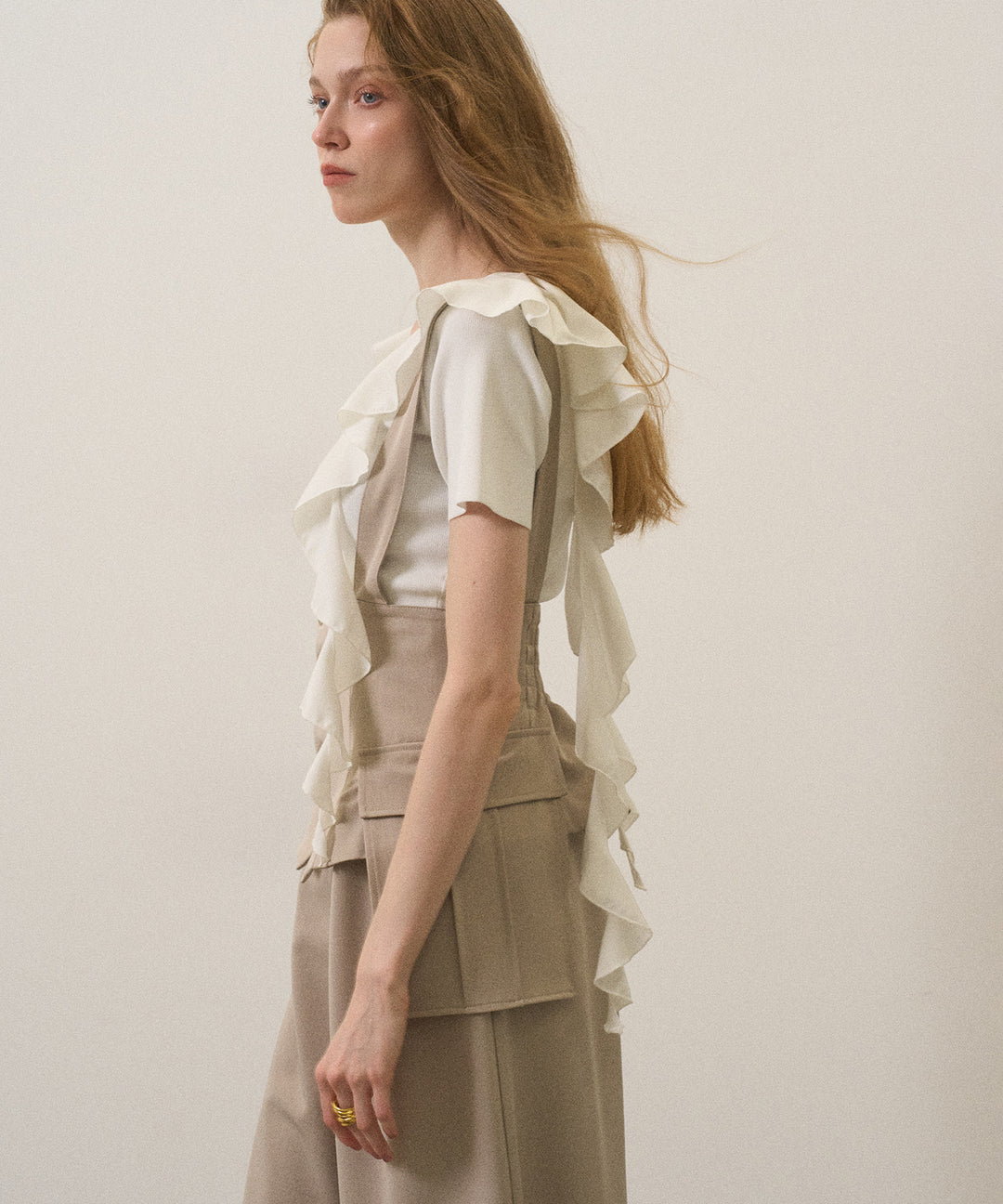Ruffle Ribbon Swing Tops