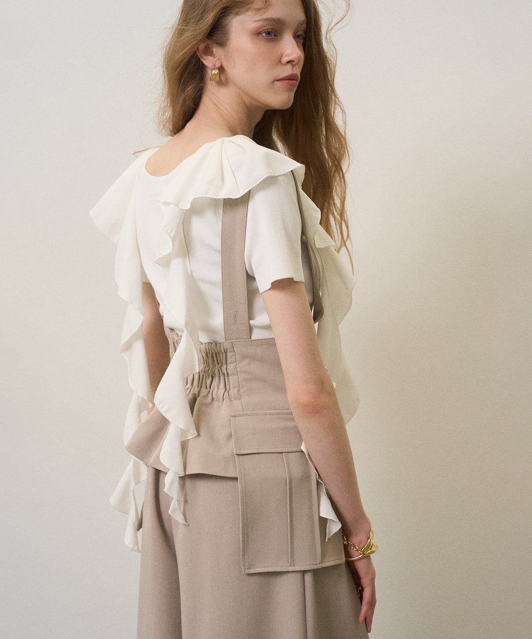 Ruffle Ribbon Swing Tops