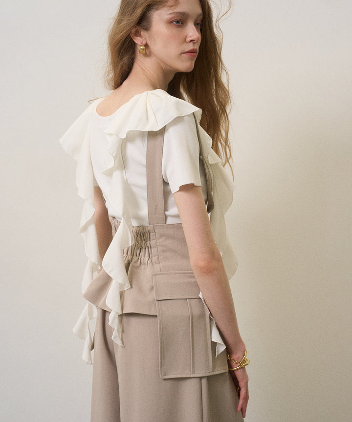 Ruffle Ribbon Swing Tops