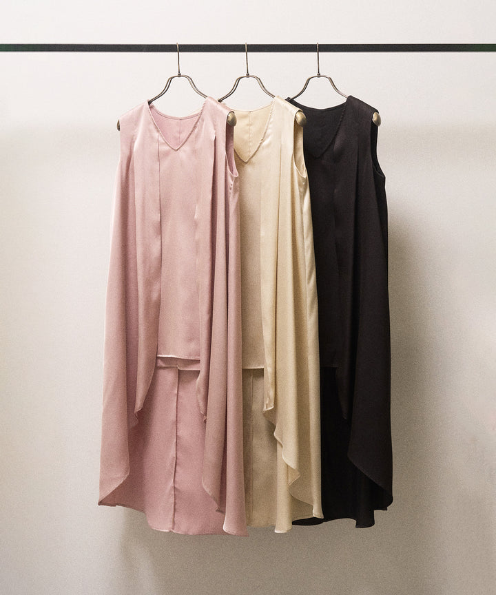 Satin Overlap Tunic