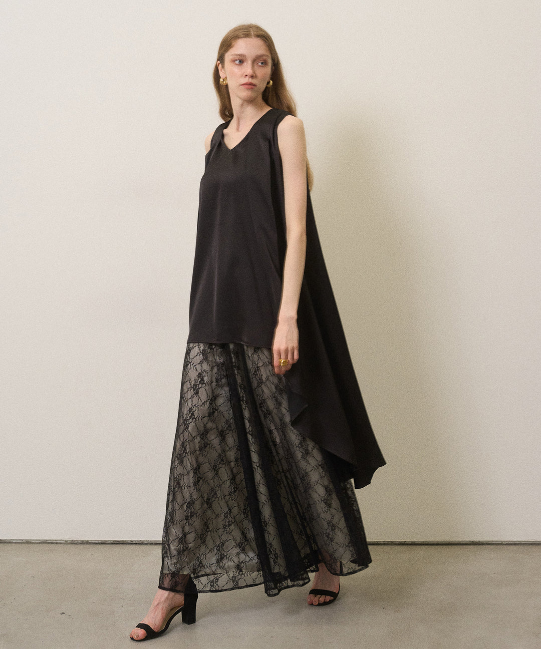 Pomping Lace W Flare Pants