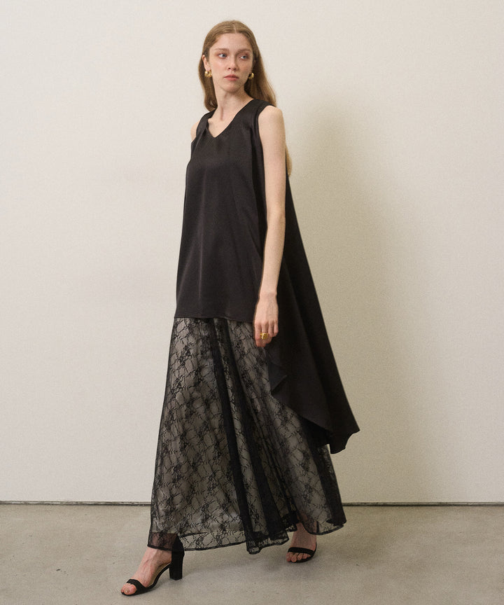 Satin Overlap Tunic