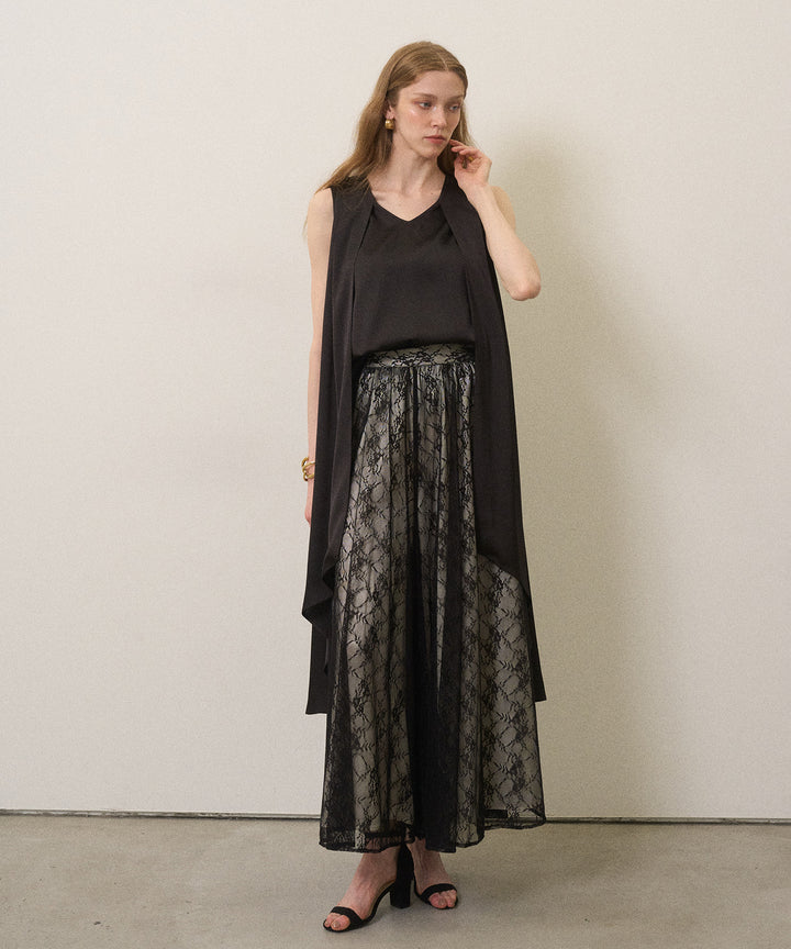 Pomping Lace W Flare Pants