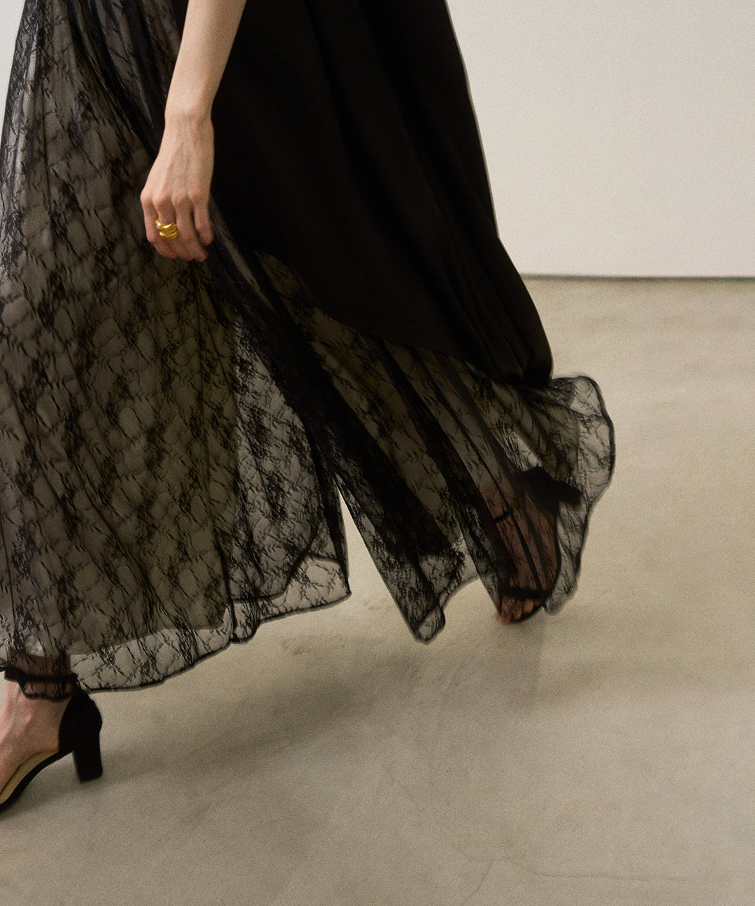 Pomping Lace W Flare Pants