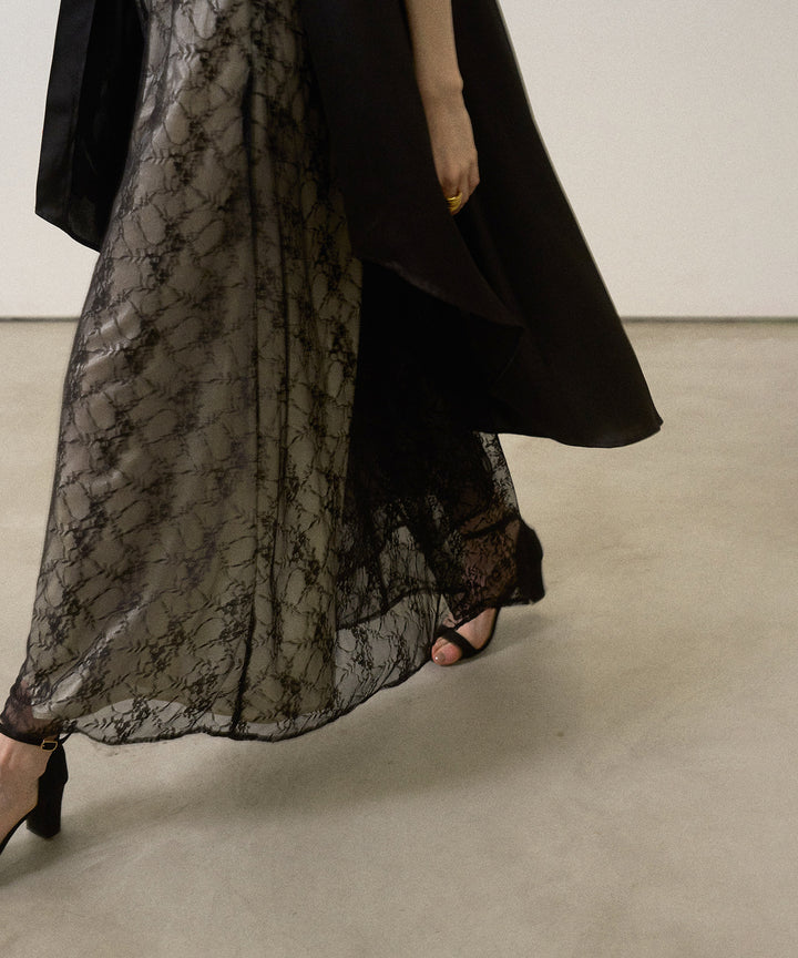 Satin Overlap Tunic