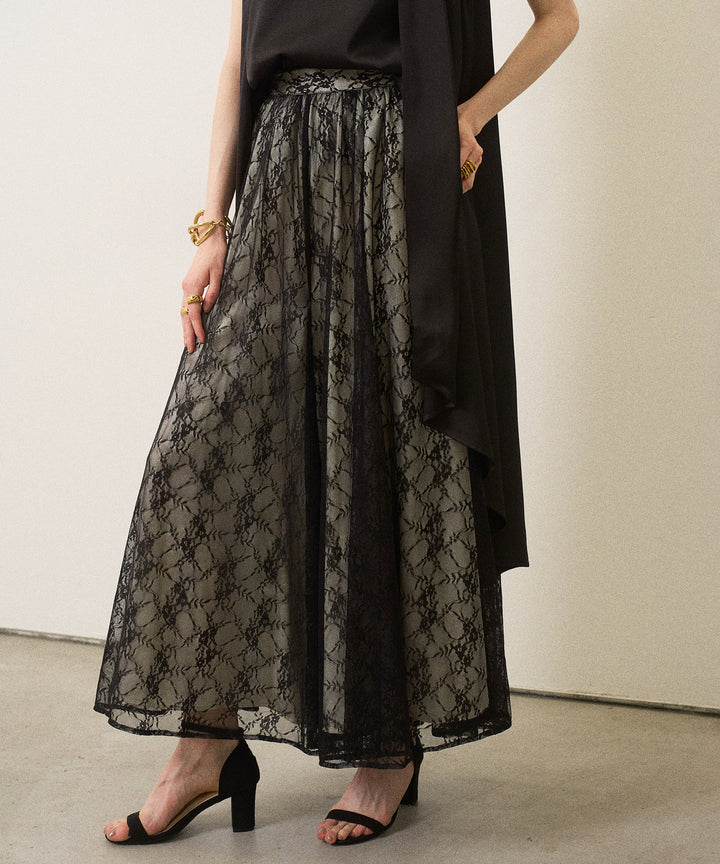 Pomping Lace W Flare Pants