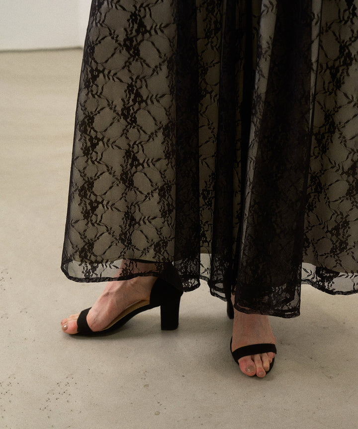 Pomping Lace W Flare Pants