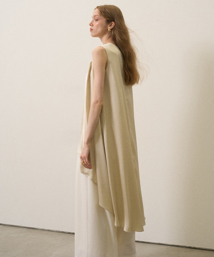 Satin Overlap Tunic