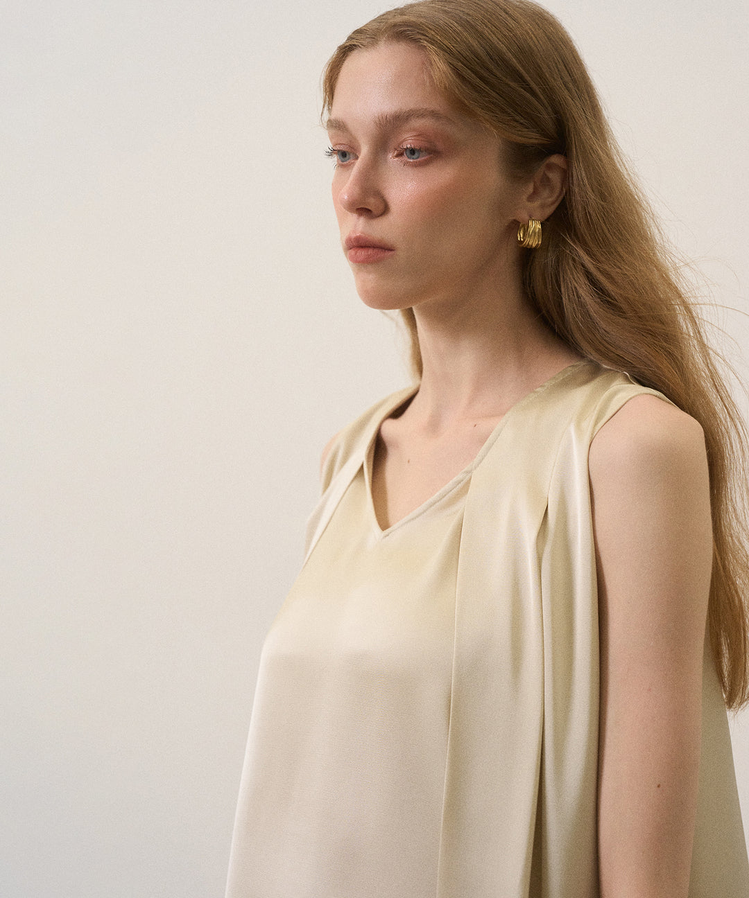 Satin Overlap Tunic