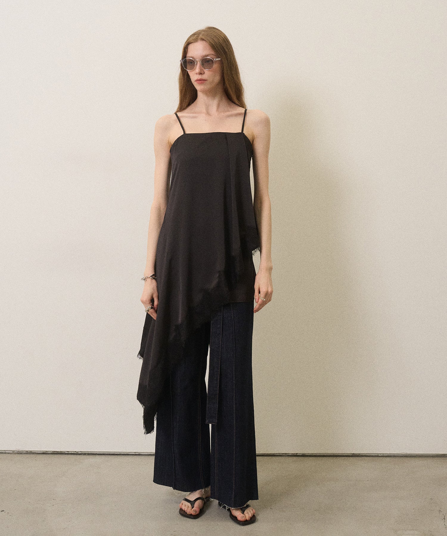 Pintuck Semiwide Jeans – MIELI INVARIANT