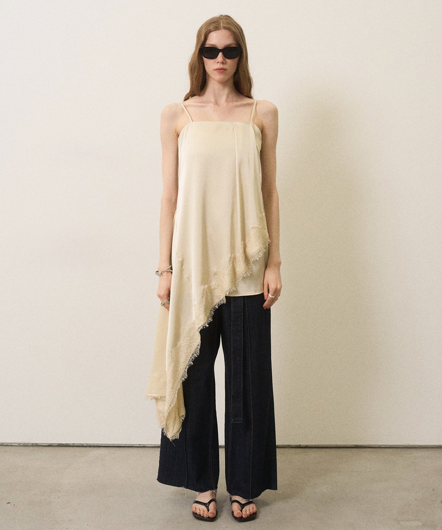 Pintuck Semiwide Jeans – MIELI INVARIANT