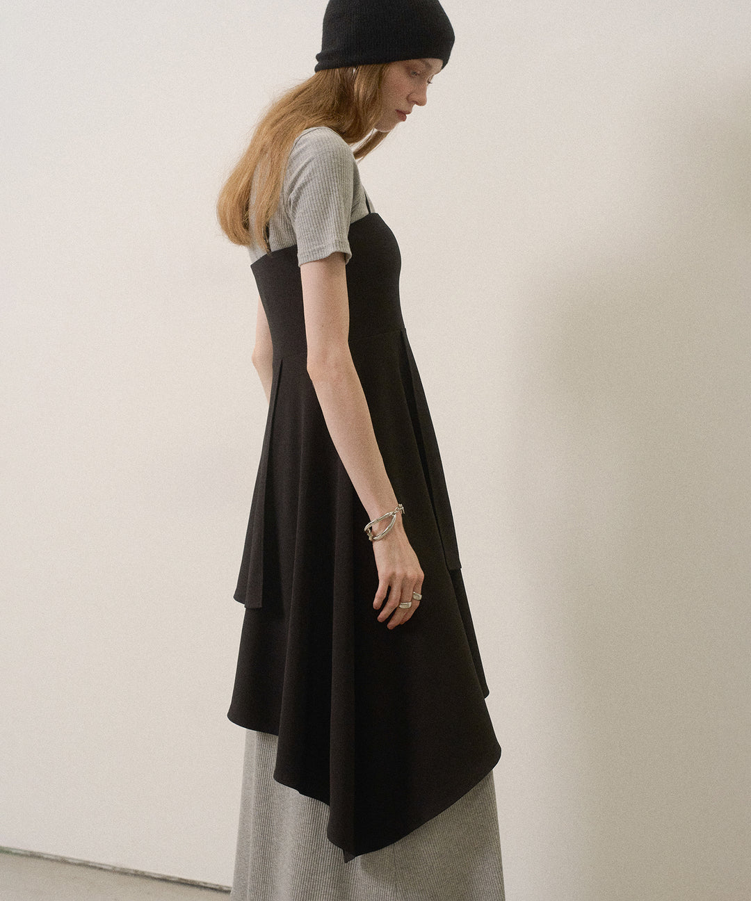 Asymmetry Cut Square Bustier
