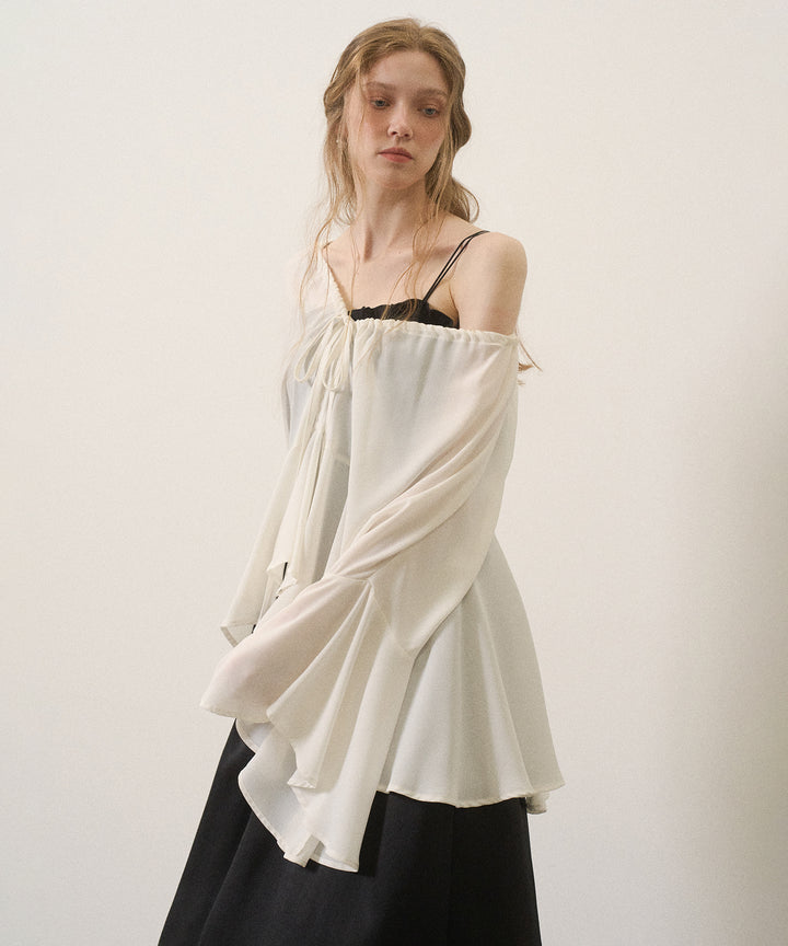 Wrinkle Satin Shirring Dress