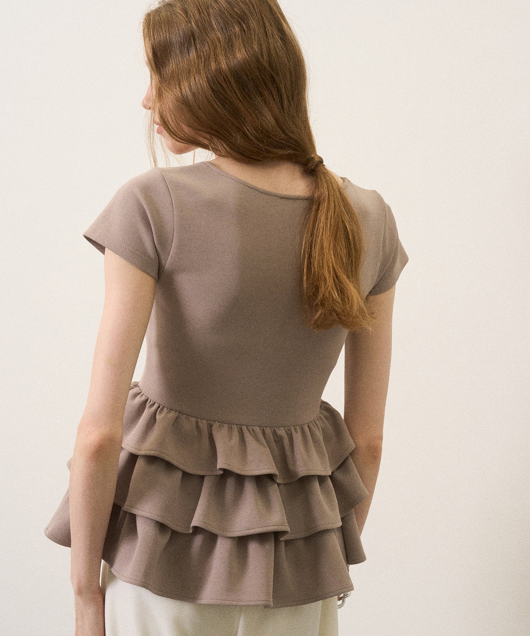 Square Cut Peplum Tops