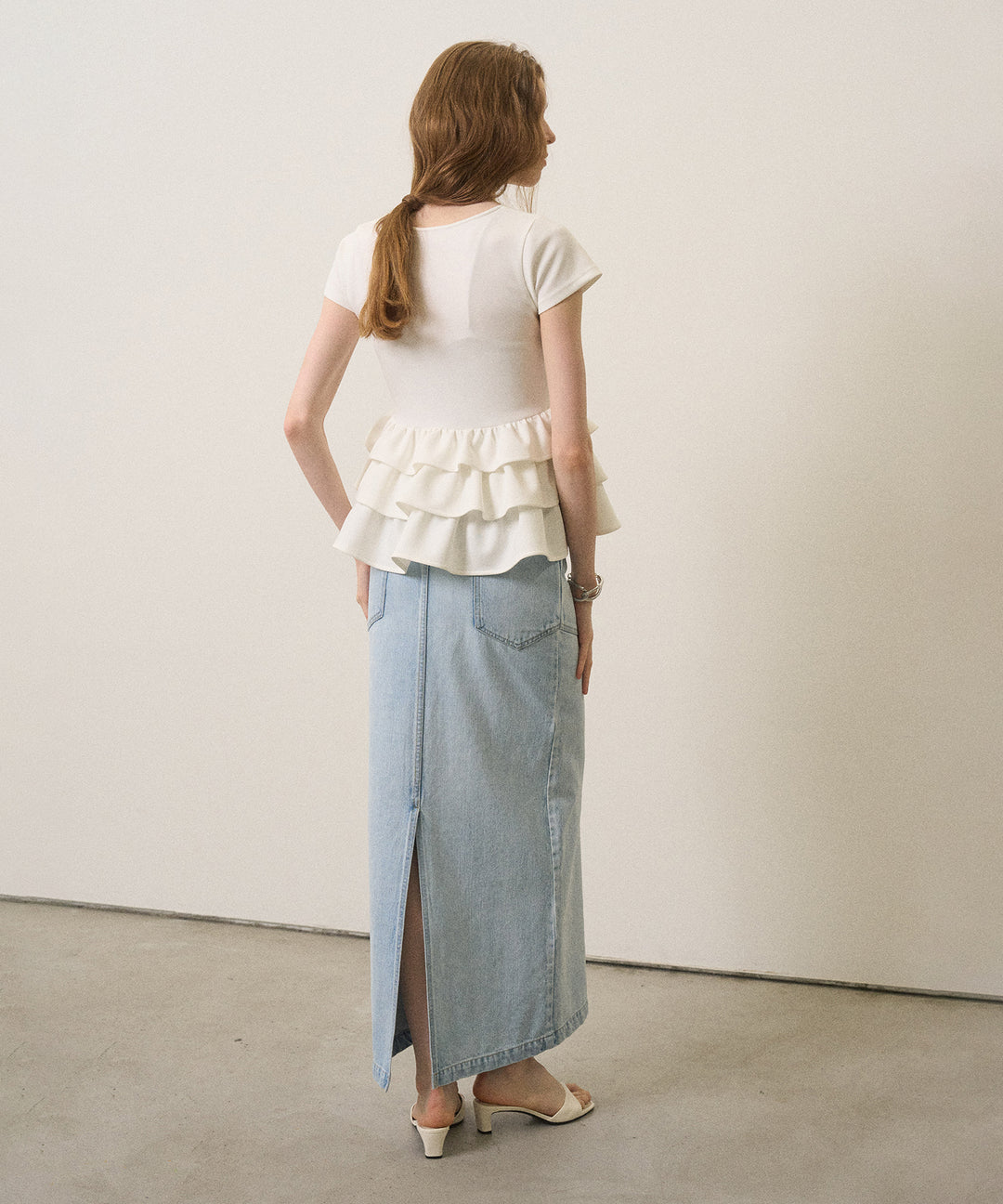 ICE Bleach Denim Skirt