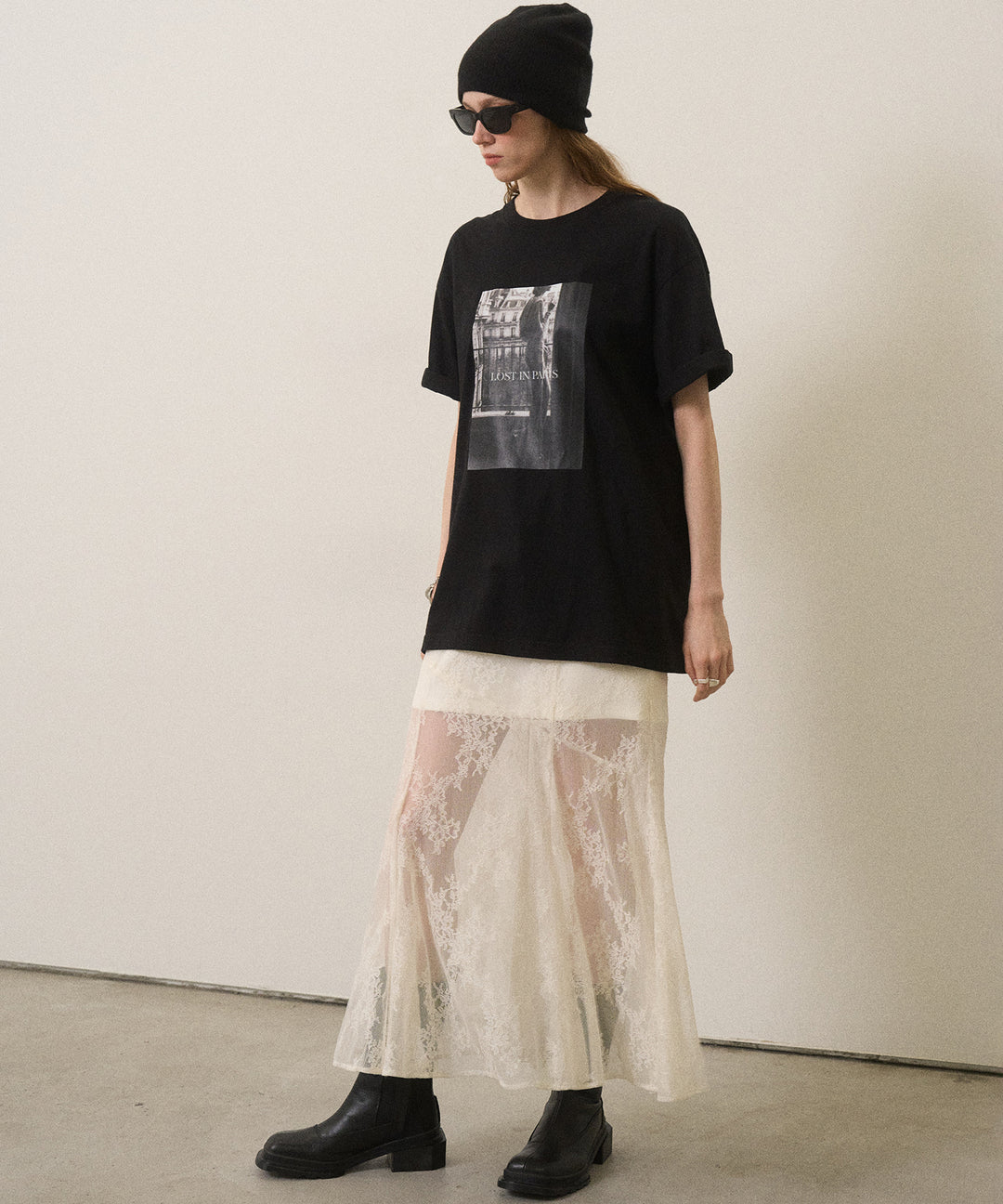 Stretch Lace Tiered Skirt