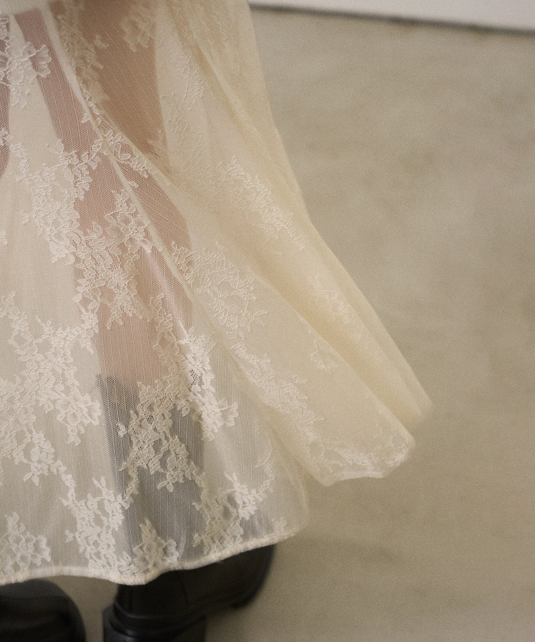 Stretch Lace Tiered Skirt