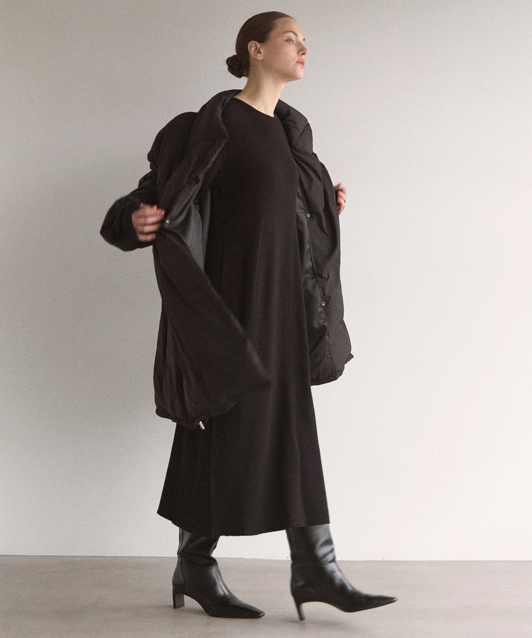 2way Layered Cape Knit OP